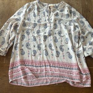 Lucy & Laurel Boho Pheasant Blouse
